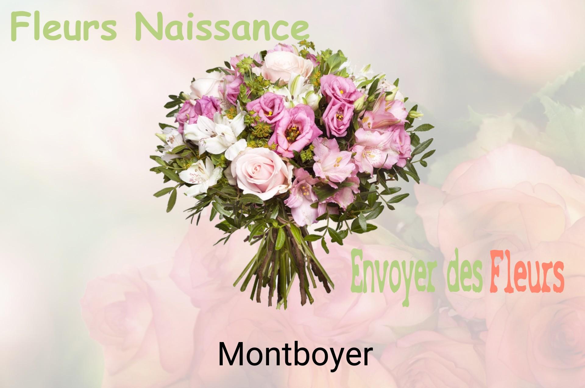 Bouquet de fleurs de naissance livré à Montboyer